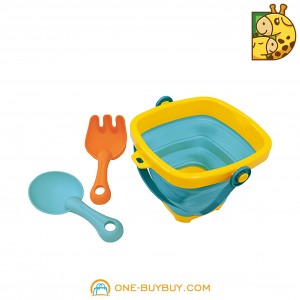 Детские игрушки для ванной комнаты, пляжные водные игры, песочные инструменты, складной набор ведер